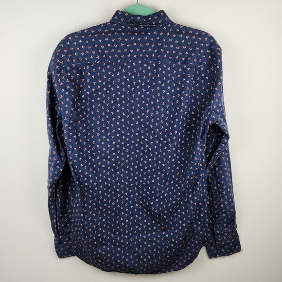 J. Crew Men's Floral Button Down Shirt sz M - Picture 2 of 6